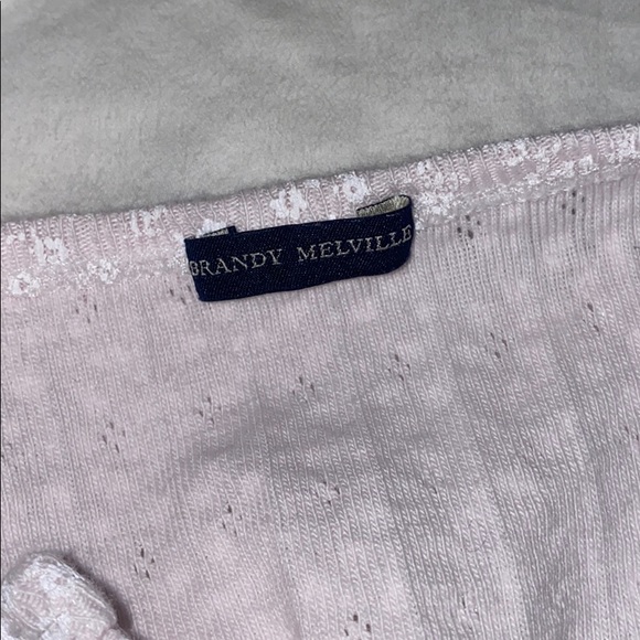 Brandy Melville flower button up blouse - Picture 3 of 4